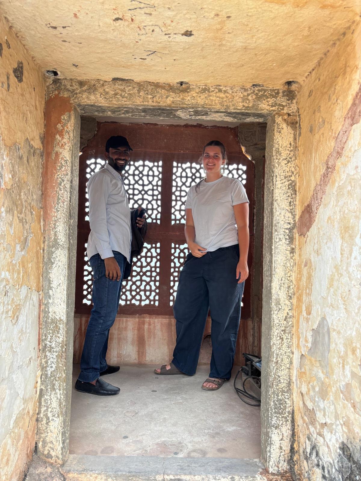 Guest enjoying a Jaipur heritage experience with a local concierge